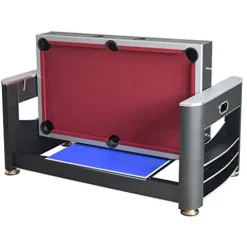 Hathaway Triple Threat 6-ft 3-in-1 Multi Game Table Black