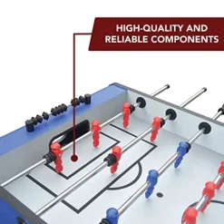 Hathaway Ventura 55-in Foosball Table with Bonus Electronic Dart Board Blue