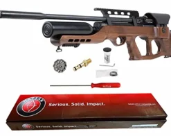 Hatsan AirMax .22 Cal Air Rifle Bundle with 250ct Pellets and 100 Paper Targets Black