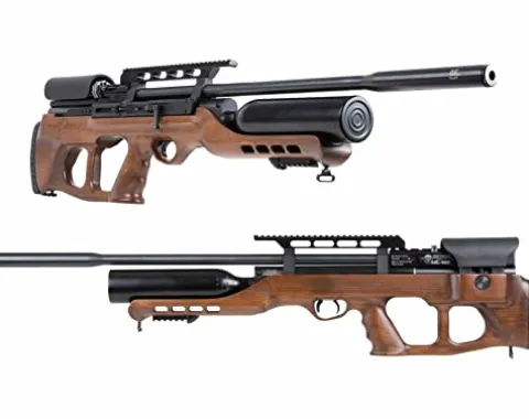 Hatsan AirMax .22 Cal Air Rifle Bundle with 250ct Pellets and 100 Paper Targets Black