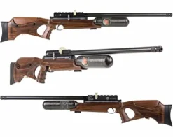 Hatsan NeutronStar Air Rifle .22 Cal Bundle with 250ct Pellets and 100x Targets Black