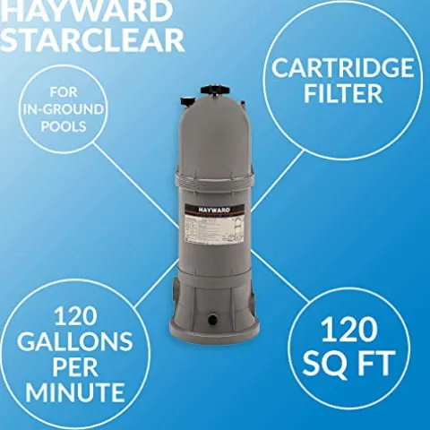 Hayward StarClear Plus Cartridge Pool Filter 120 Sq. Ft. Gray