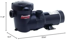 Hayward W3SP15932S PowerFlo Matrix Dual-Speed Above-Ground Pool Pump 1.5 HP Black