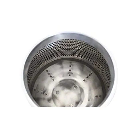 HayWHNKN Electric Salad Spinner 5.5 Gallon Stainless Steel Silver