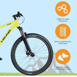 HEAD Berm 29er Mountain Bike Yellow