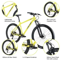 HEAD Berm 29er Mountain Bike Yellow