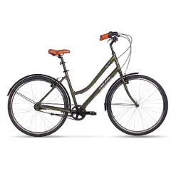 Head Groove Belt Drive Comfort Hybrid Bike Green