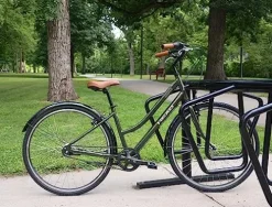 Head Groove Belt Drive Comfort Hybrid Bike Green