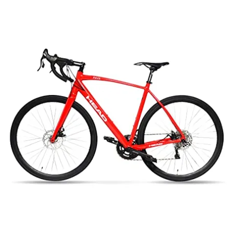 HEAD Pava 22 Speed Aluminum Road Bicycle with Carbon Fork Red