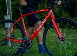 HEAD Pava 22 Speed Aluminum Road Bicycle with Carbon Fork Red