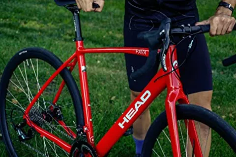 HEAD Pava 22 Speed Aluminum Road Bicycle with Carbon Fork Red
