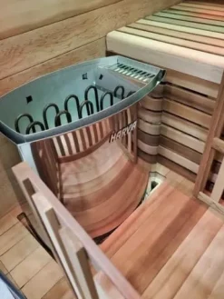 HEALTH AND MED.COM Canadian Red Cedar Wood Indoor Swedish Steam Sauna Wood