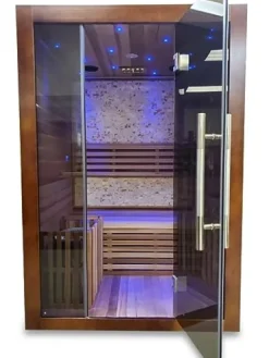 HEALTH AND MED.COM Canadian Red Cedar Wood Indoor Swedish Steam Sauna Wood