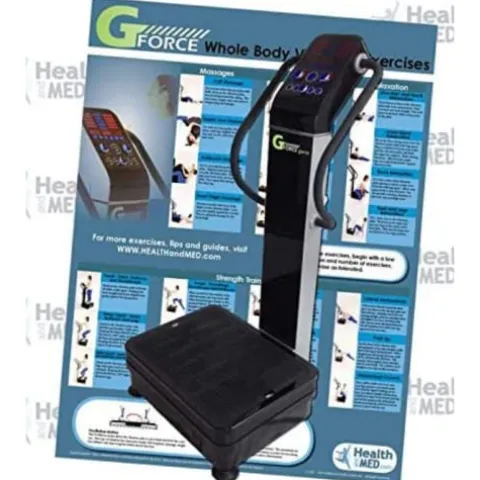 HEALTH AND MED.COM GForce Pro DX 1500W Dual Motor Vibration Plate Exercise Machine