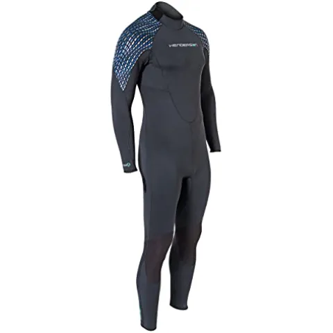 Henderson Men’s Greenprene Back Zip Full Wetsuit Black – Large