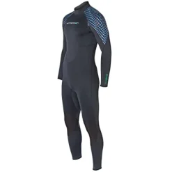 Henderson Men’s 5mm Greenprene Back Zip Full Wetsuit Black/Blue/Silver XS