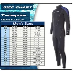 Henderson Men’s 7mm THERMOPRENE Wetsuit Blue 5XL