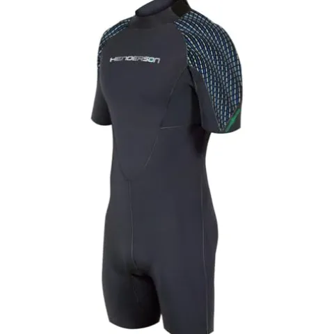 Henderson 3mm Mens Greenprene Shorty Wetsuit Black – Large