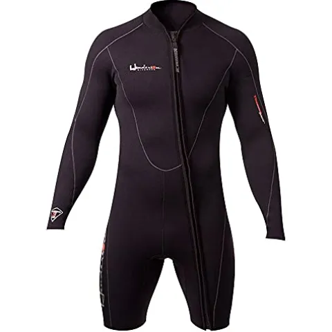 Henderson Thermoprene Long Sleeve Shorty/Jacket 7mm Scuba Wetsuit Black