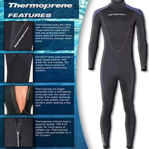 Henderson Thermoprene 7mm Men’s Jumpsuit Black/Blue