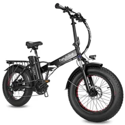 Heybike Mars Electric Bike Foldable 20″ x 4.0 Fat Tire Electric Bicycle Mars-Black