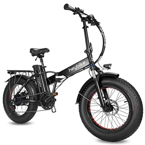 Heybike Mars Electric Bike Foldable 20″ x 4.0 Fat Tire Electric Bicycle Mars-Black