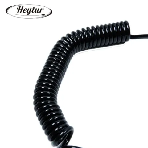 HEYTUR Coiled SUP Leash 10′ Black