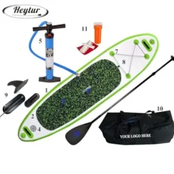 HEYTUR Surf Boards Stand Up Paddleboard and Bodyboard White