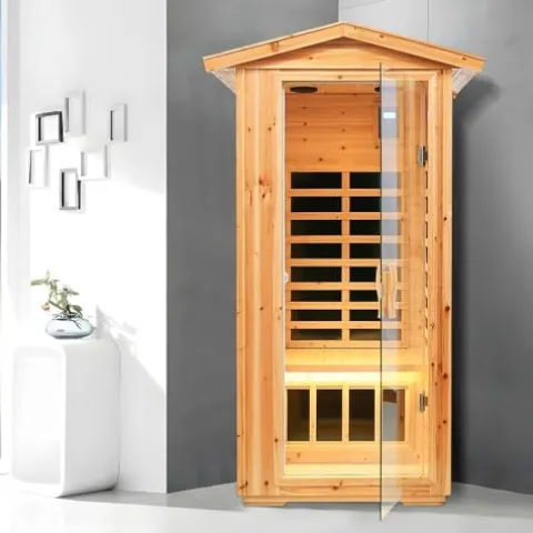 HFYee Infrared Sauna Box Single Person Natural
