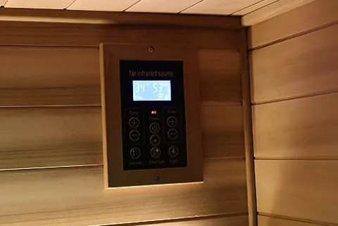 HFYee Infrared Sauna Box 4 Person Indoor Outdoor Sauna Room Natural