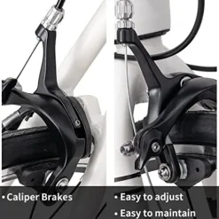 HH HILAND Hiland 700c Road Bike 14 Speeds Light Weight Aluminum Frame Racing Bike City Commuting Road Bicycle Black