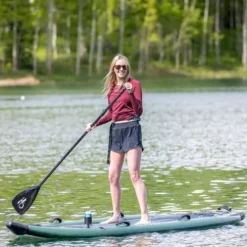 High Society Shadowcaster Premium Inflatable Paddle Board Package 11ft Sportsman Green