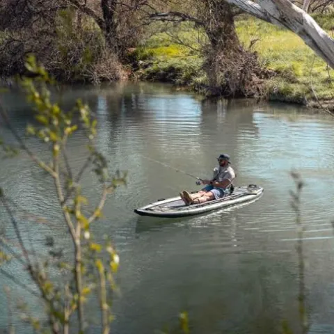 High Society Shadowcaster Premium Inflatable Paddle Board Package 11ft Sportsman Green