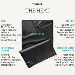 HigherDOSE Infrared Sauna Blanket – Relax & Detox Your Body – Portable Home Sauna Therapy