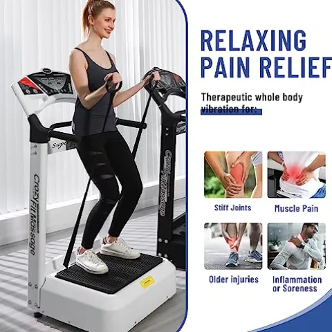 HNLIY Vibrating Plate Workout Machine Black