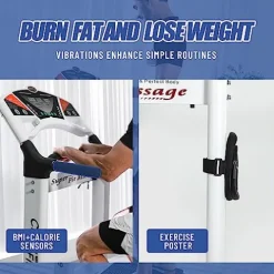 HNLIY Vibrating Plate Workout Machine Black