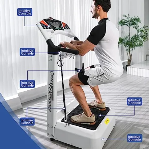 HNLIY Vibrating Plate Workout Machine Black