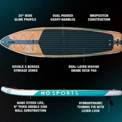 HO Sports Tarpon Inflatable Paddleboard iSUP Multi-color
