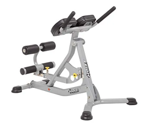 HOIST Fitness Adjustable Hyperextension Roman Chair Platinum