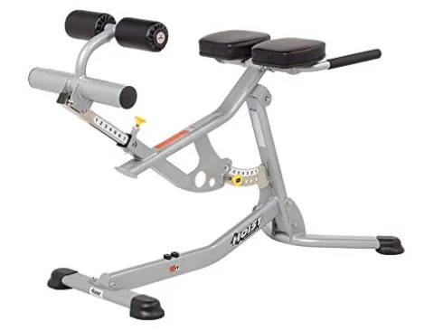 HOIST Fitness Adjustable Hyperextension Roman Chair Platinum