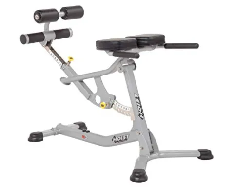 HOIST Fitness Adjustable Hyperextension Roman Chair Platinum