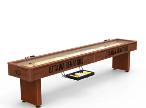 Holland Bar Stool Co. NHL Ottawa Senators Shuffleboard Table 12′