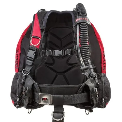 Hollis HD200 BC/BCD Weight Integrated Scuba Diving Buoyancy Compensator Black (Large)