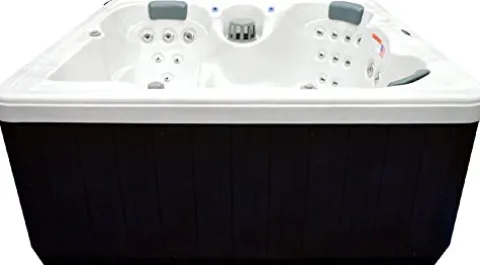 Home and Garden Spas 5 Person 51 Jet Spa with Stainless Jets and Ozone System Included Sterling White