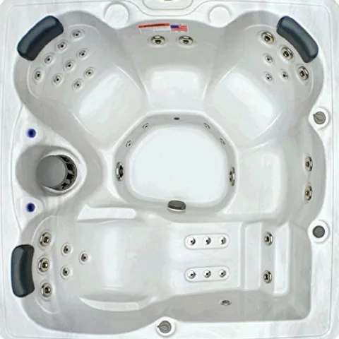 Home and Garden Spas 5 Person 51 Jet Spa with Stainless Jets and Ozone System Included Sterling White