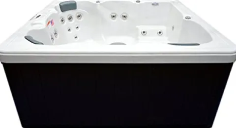 Home and Garden Spas 5 Person 51 Jet Spa with Stainless Jets and Ozone System Included Sterling White