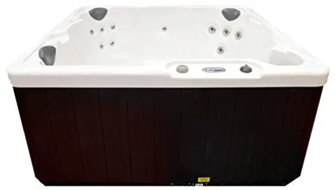 Home and Garden Spas Hudson Bay 6 Person 19 Jet Spa with Stainless Jets Ivory White