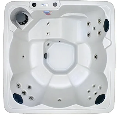 Home and Garden Spas Hudson Bay 6 Person 19 Jet Spa with Stainless Jets Ivory White