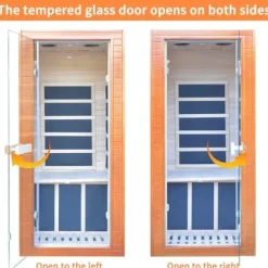 Homsido Home Sauna Far Infrared Mini Low-EMF Single Indoor Wooden Canadian Hemlock Sauna Mini Hemlock Sauna