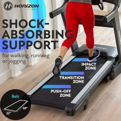 Horizon Fitness 7.8 Studio Series Smart Treadmill Black